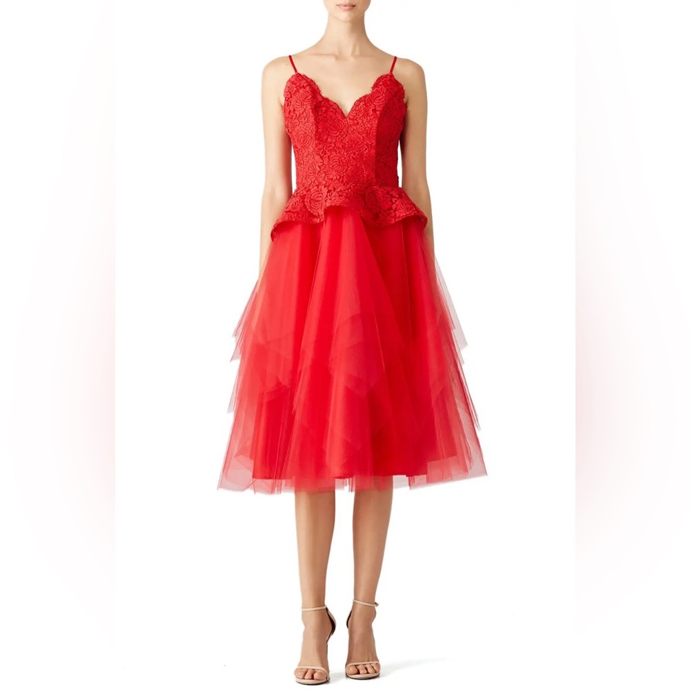 Nha Khanh Red Rue Dress Size 6 US $895